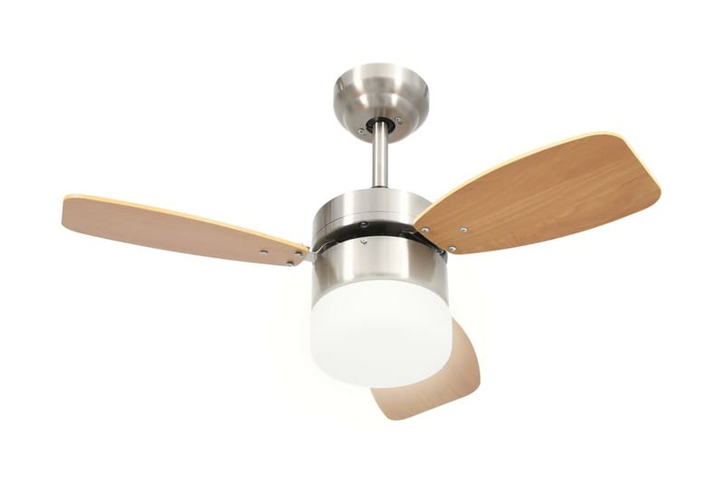 Takfläkt med lampa och fjärrkontroll 76 cm ljusbrun - Brun - Hus & renovering - Klimatkontroll - Fläktar