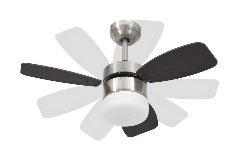 Takfläkt med lampa och fjärrkontroll 76 cm mörkbrun - Brun - Hus & renovering - Klimatkontroll - Fläktar