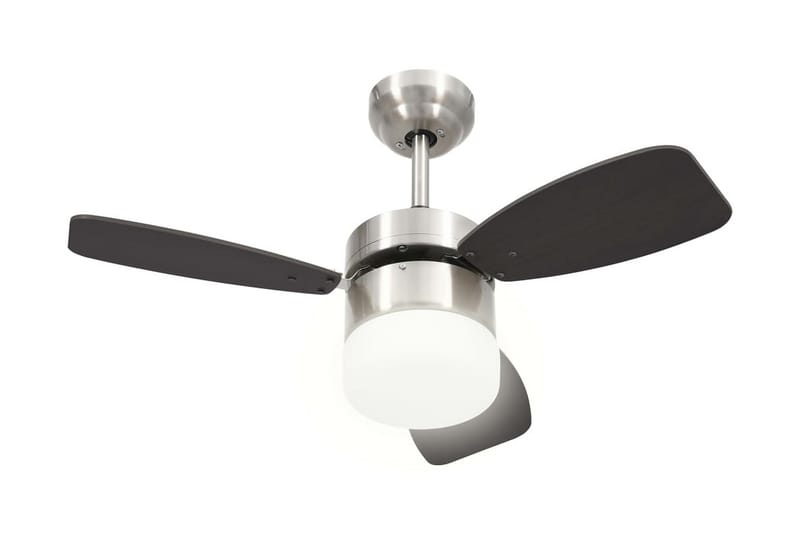 Takfläkt med lampa och fjärrkontroll 76 cm mörkbrun - Brun - Hus & renovering - Klimatkontroll - Fläktar