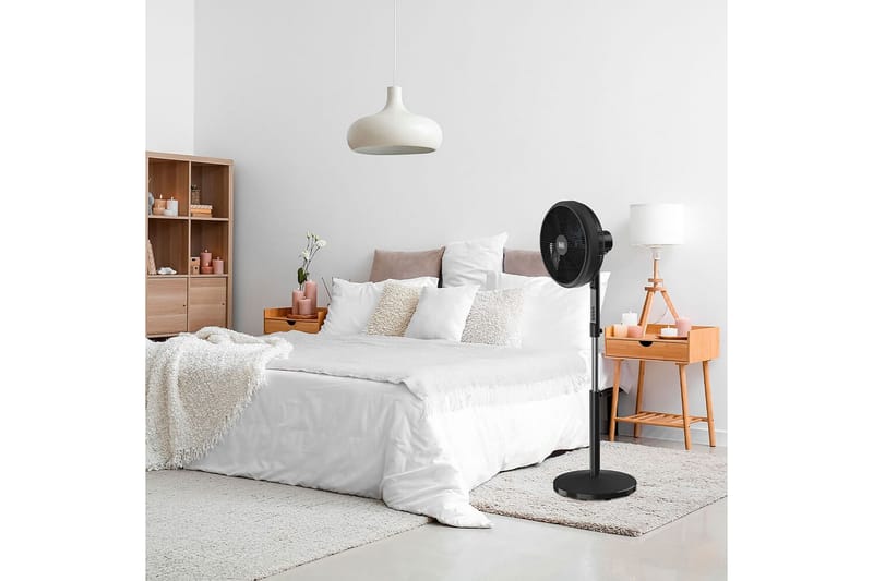 Golvfläkt Black+Decker 5 Blad 50W Svart - Svart - Hus & renovering - Klimatkontroll - Fläktar