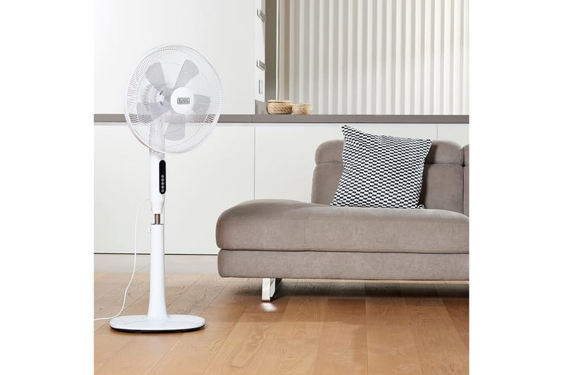 Golvfläkt Black+Decker 5 Blad 50W Vit - Vit - Hus & renovering - Klimatkontroll - Fläktar
