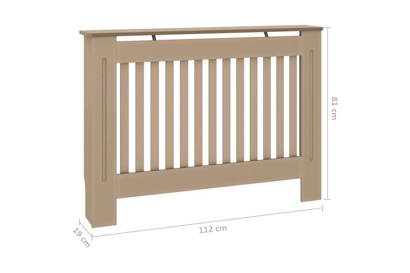 Elementskydd 112x19x81 cm MDF - Brun - Hus & renovering - Klimatkontroll - Uppvärmning