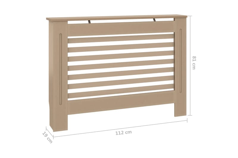 Elementskydd 112x19x81 cm MDF - Brun - Elementskydd