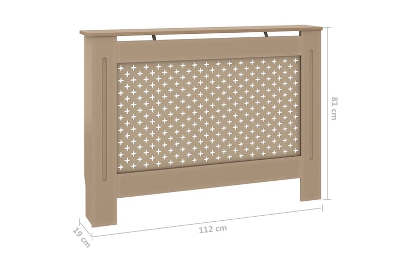Elementskydd 112x19x81 cm MDF - Brun - Hus & renovering - Klimatkontroll - Uppvärmning