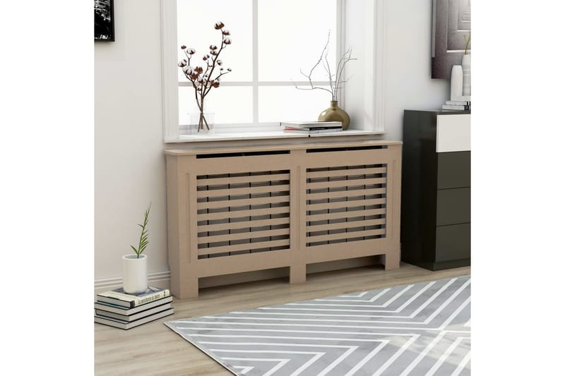 Elementskydd 152x19x81 cm MDF - Brun - Hus & renovering - Klimatkontroll - Uppvärmning