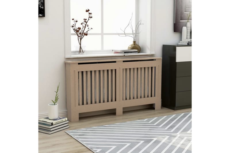 Elementskydd 152x19x81 cm MDF - Brun - Hus & renovering - Klimatkontroll - Uppvärmning