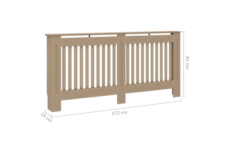 Elementskydd 172x19x81 cm MDF - Brun - Hus & renovering - Klimatkontroll - Uppvärmning