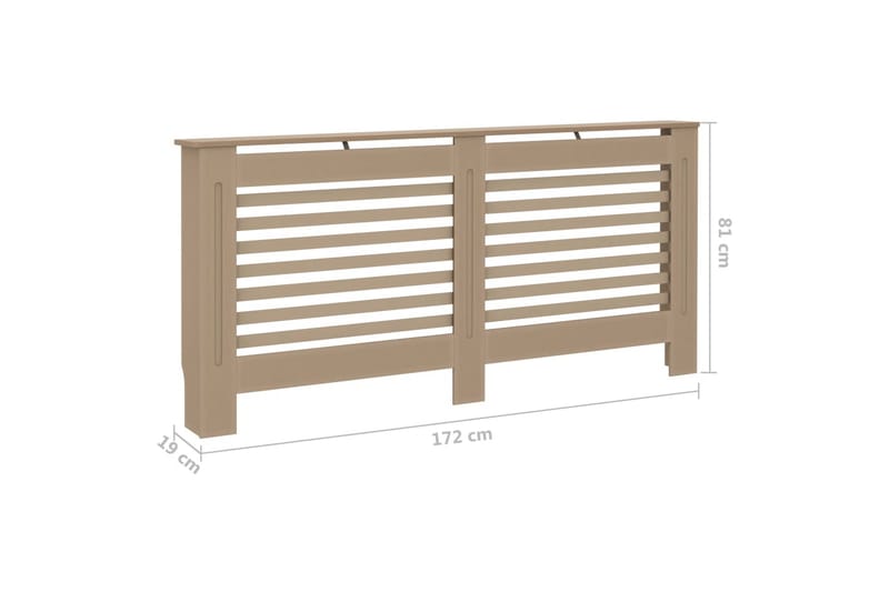 Elementskydd 172x19x81 cm MDF - Brun - Hus & renovering - Klimatkontroll - Uppvärmning