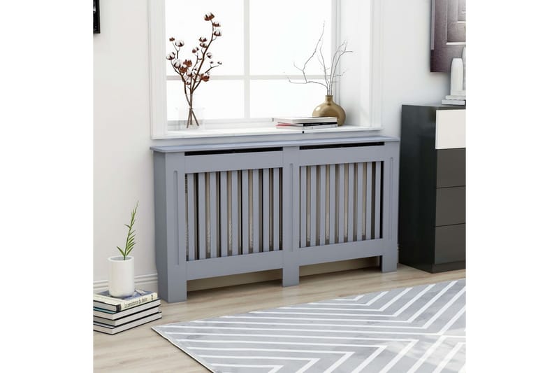 Elementskydd antracit 152x19x81 cm MDF - Grå - Hus & renovering - Klimatkontroll - Uppvärmning