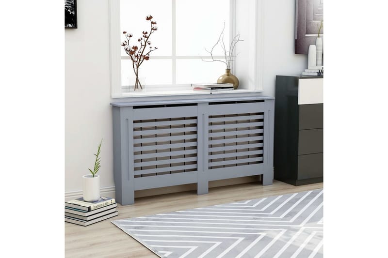 Elementskydd antracit 152x19x81 cm MDF - Grå - Hus & renovering - Klimatkontroll - Uppvärmning