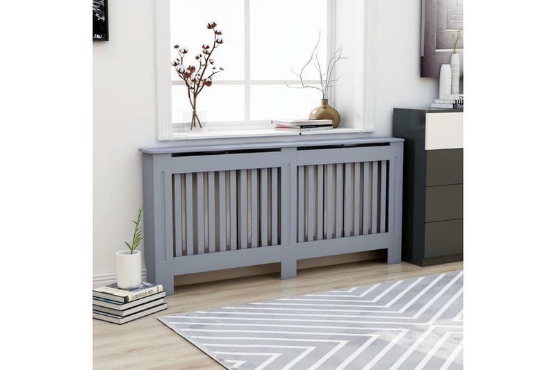 Elementskydd antracit 172x19x81 cm MDF - Grå - Hus & renovering - Klimatkontroll - Uppvärmning