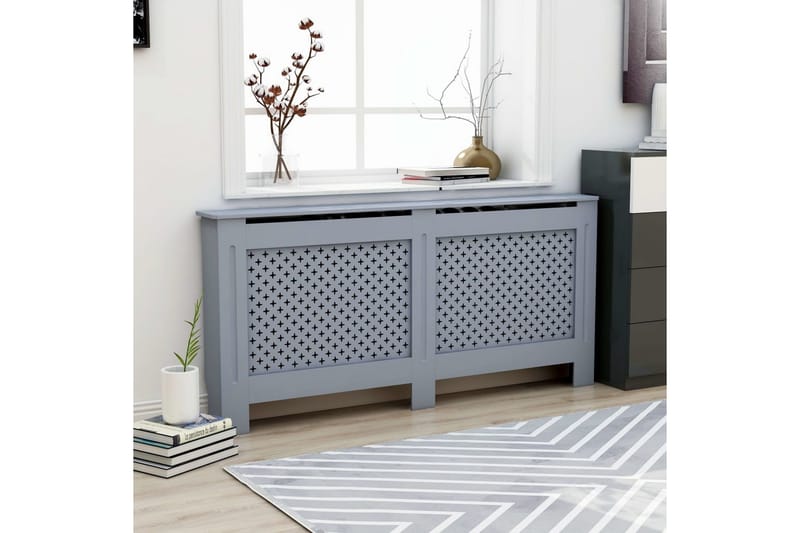 Elementskydd antracit 172x19x81 cm MDF - Grå - Hus & renovering - Klimatkontroll - Uppvärmning