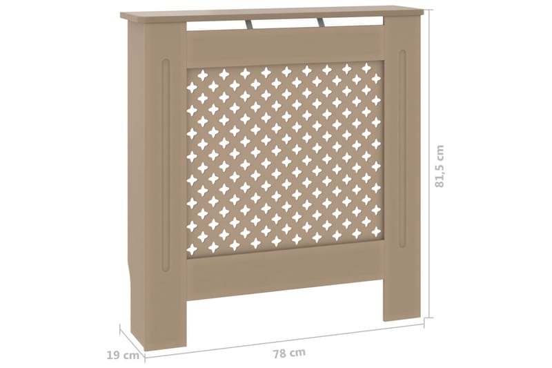 Elementskydd MDF 78 cm - Brun - Hus & renovering - Klimatkontroll - Uppvärmning