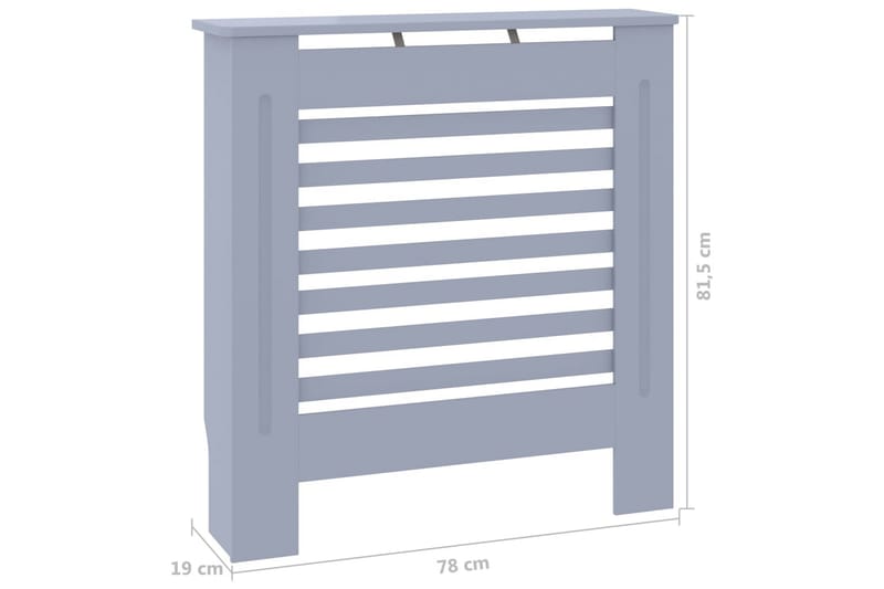 Elementskydd MDF grå 78 cm - Grå - Hus & renovering - Klimatkontroll - Uppvärmning