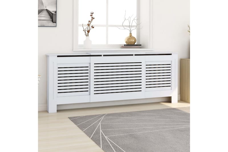 Elementskydd MDF vit 205 cm - Vit - Hus & renovering - Klimatkontroll - Uppvärmning