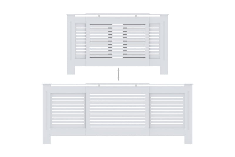Elementskydd MDF vit 205 cm - Vit - Hus & renovering - Klimatkontroll - Uppvärmning