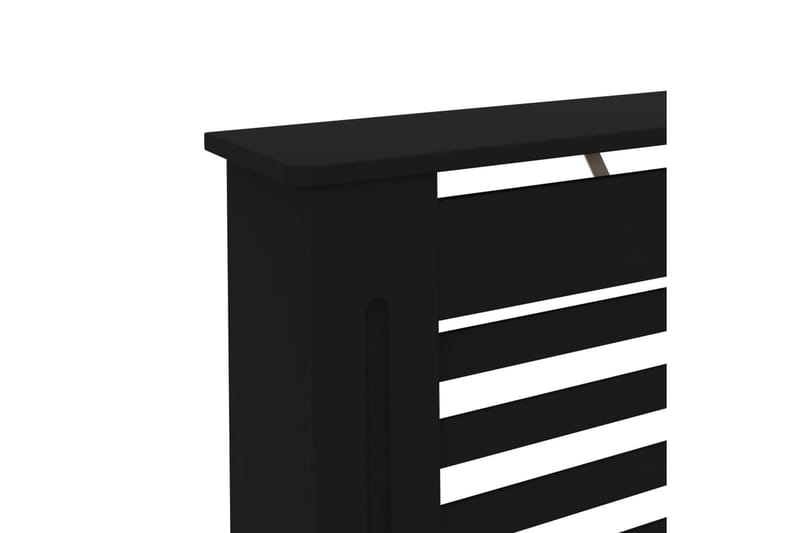 Elementskydd svart 112x19x81 cm MDF - Svart - Hus & renovering - Klimatkontroll - Uppvärmning