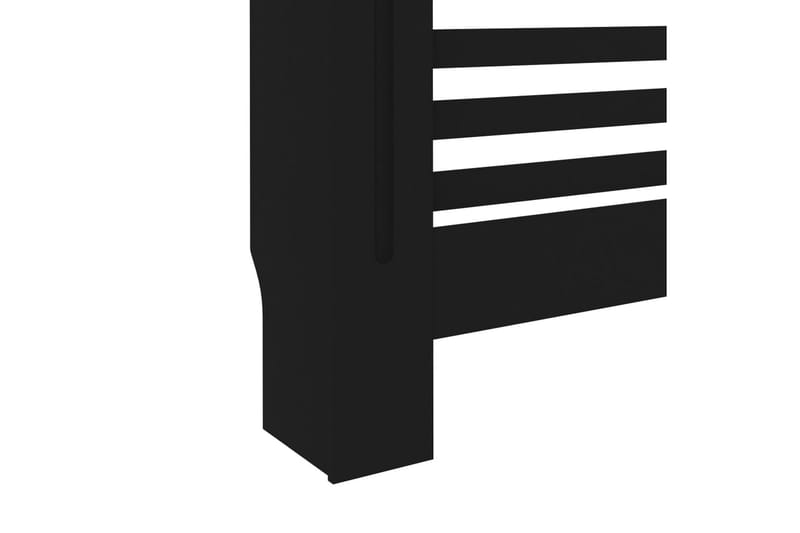Elementskydd svart 112x19x81 cm MDF - Svart - Hus & renovering - Klimatkontroll - Uppvärmning