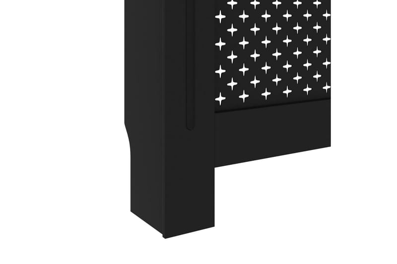 Elementskydd svart 112x19x81 cm MDF - Svart - Hus & renovering - Klimatkontroll - Uppvärmning