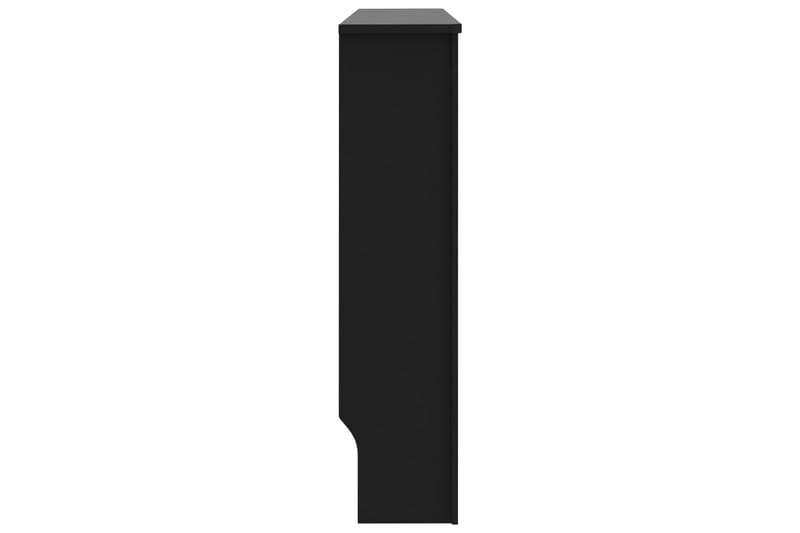 Elementskydd svart 112x19x81 cm MDF - Svart - Hus & renovering - Klimatkontroll - Uppvärmning