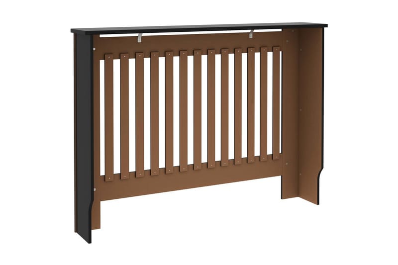 Elementskydd svart 112x19x81 cm MDF - Svart - Hus & renovering - Klimatkontroll - Uppvärmning