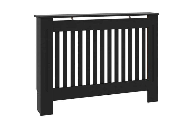 Elementskydd svart 112x19x81 cm MDF - Svart - Hus & renovering - Klimatkontroll - Uppvärmning