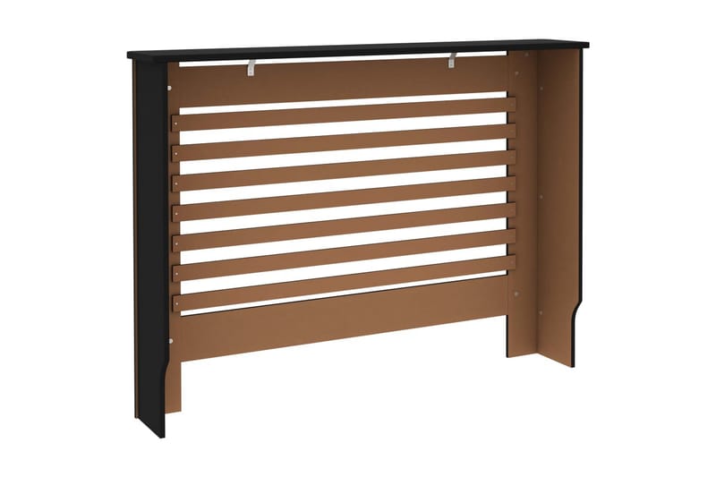 Elementskydd svart 112x19x81 cm MDF - Svart - Hus & renovering - Klimatkontroll - Uppvärmning