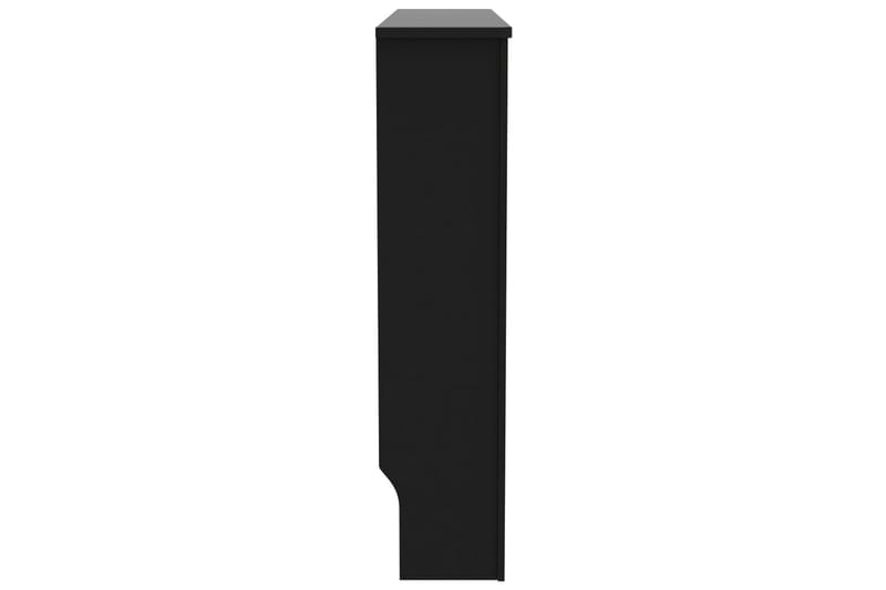 Elementskydd svart 112x19x81 cm MDF - Svart - Hus & renovering - Klimatkontroll - Uppvärmning