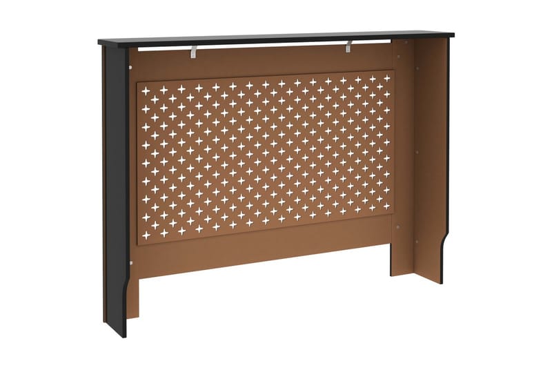 Elementskydd svart 112x19x81 cm MDF - Svart - Hus & renovering - Klimatkontroll - Uppvärmning