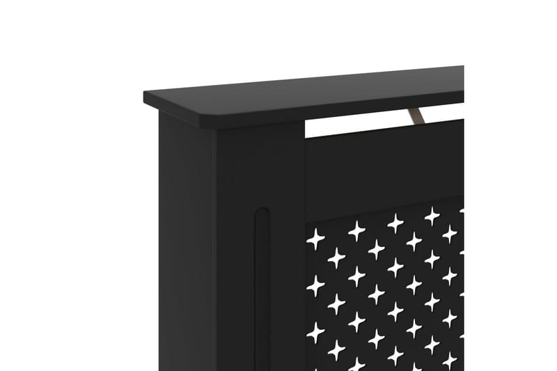 Elementskydd svart 152x19x81 cm MDF - Svart - Hus & renovering - Klimatkontroll - Uppvärmning