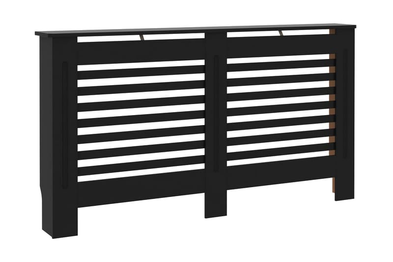 Elementskydd svart 152x19x81 cm MDF - Svart - Hus & renovering - Klimatkontroll - Uppvärmning
