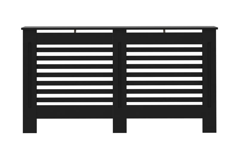 Elementskydd svart 152x19x81 cm MDF - Svart - Hus & renovering - Klimatkontroll - Uppvärmning