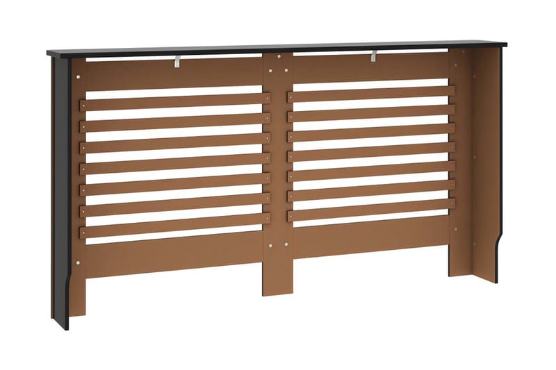Elementskydd svart 152x19x81 cm MDF - Svart - Hus & renovering - Klimatkontroll - Uppvärmning