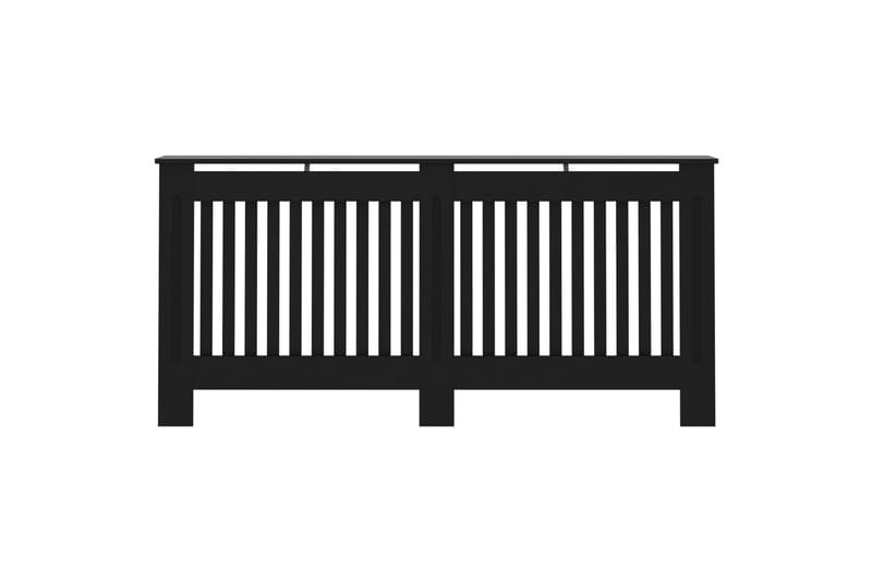 Elementskydd svart 172x19x81 cm MDF - Svart - Hus & renovering - Klimatkontroll - Uppvärmning