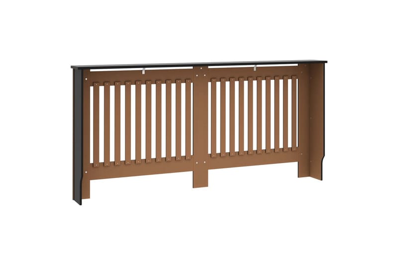 Elementskydd svart 172x19x81 cm MDF - Svart - Hus & renovering - Klimatkontroll - Uppvärmning