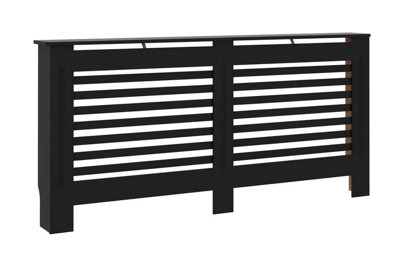 Elementskydd svart 172x19x81 cm MDF - Svart - Hus & renovering - Klimatkontroll - Uppvärmning