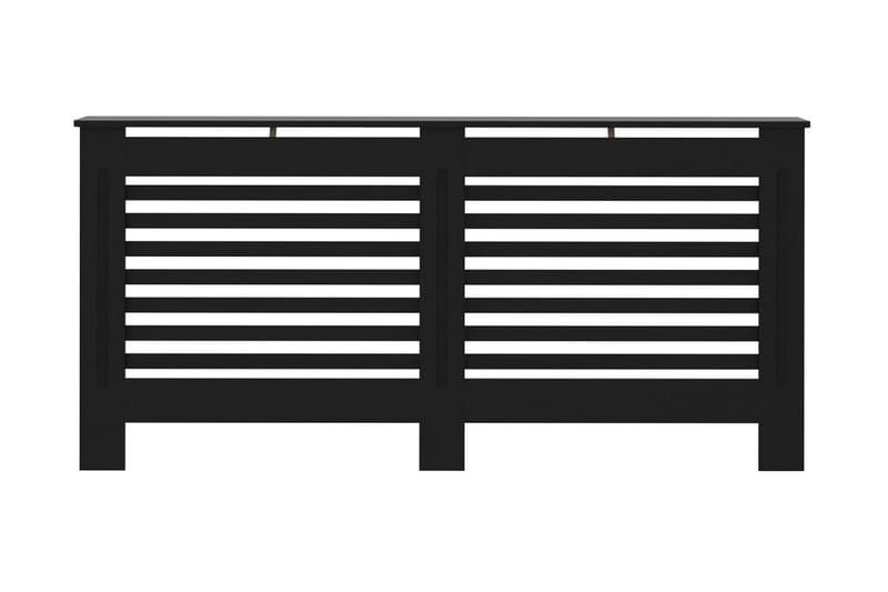Elementskydd svart 172x19x81 cm MDF - Svart - Hus & renovering - Klimatkontroll - Uppvärmning