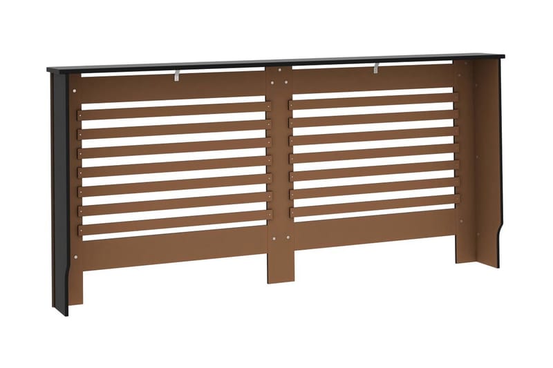 Elementskydd svart 172x19x81 cm MDF - Svart - Hus & renovering - Klimatkontroll - Uppvärmning