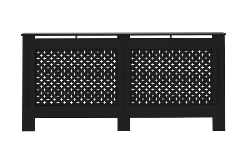 Elementskydd svart 172x19x81 cm MDF - Svart - Hus & renovering - Klimatkontroll - Uppvärmning