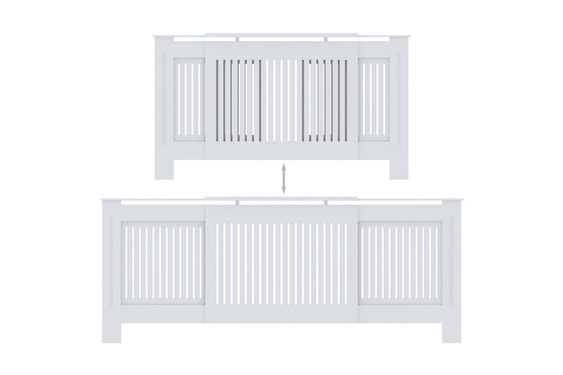 Elementskydd MDF vit 205 cm - Vit - Hus & renovering - Klimatkontroll - Uppvärmning