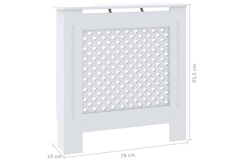 Elementskydd MDF vit 78 cm - Vit - Elementskydd