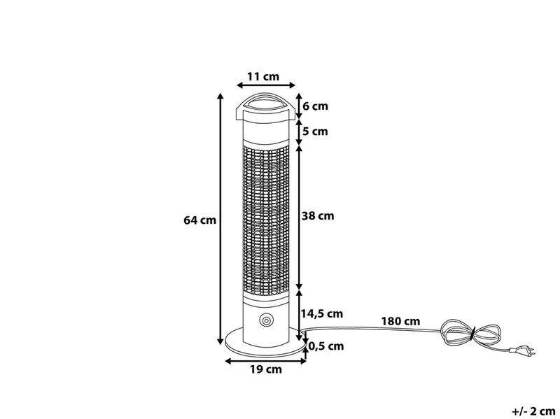 Vezuvio Infravärmare - Svart - Trädgård & spabad - Utemiljö - Altan & terrass - Altanvärme