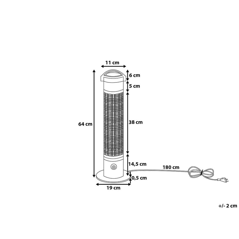 Vezuvio Infravärmare - Svart - Trädgård & spabad - Utemiljö - Altan & terrass - Altanvärme
