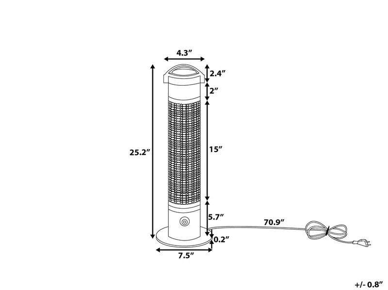 Vezuvio Infravärmare - Svart - Trädgård & spabad - Utemiljö - Altan & terrass - Altanvärme