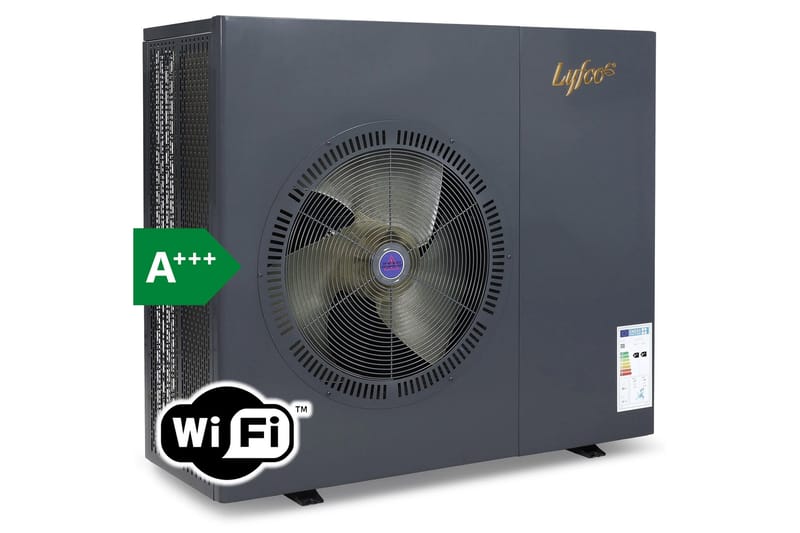 Luft-vatten värmepump 16kW Svart, undefined