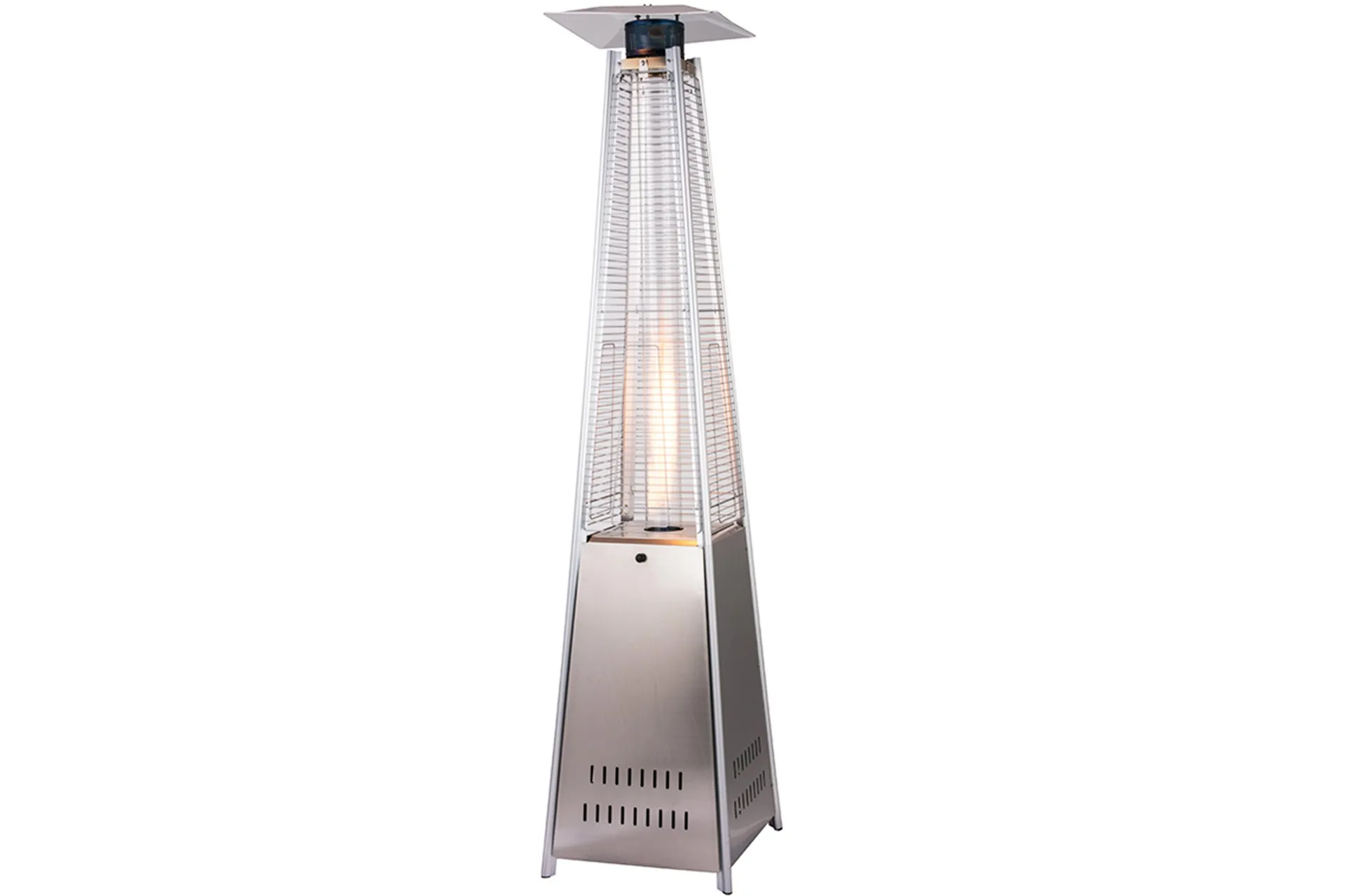 Gasdriven terrassvärmare 13kW Silver - Lyfco