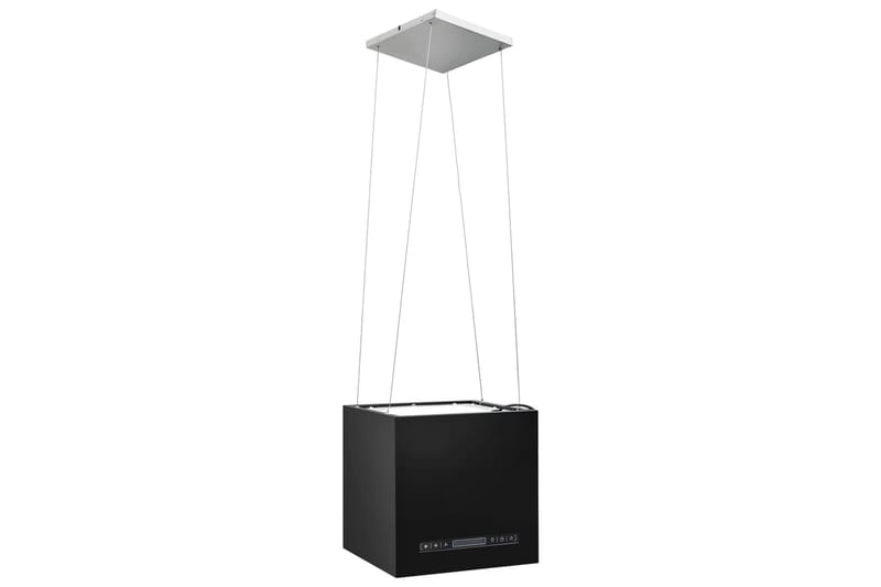 Hängande köksfläkt touchsensor LCD 37 cm pulverlackerat stål - Svart - Hushåll - Vitvaror - Köksfläkt & spisfläkt - Frihängande köksfläkt