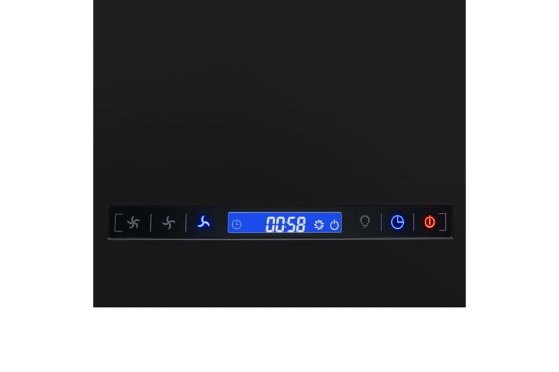 Hängande köksfläkt touchsensor LCD 37 cm pulverlackerat stål - Svart - Hushåll - Vitvaror - Köksfläkt & spisfläkt - Frihängande köksfläkt