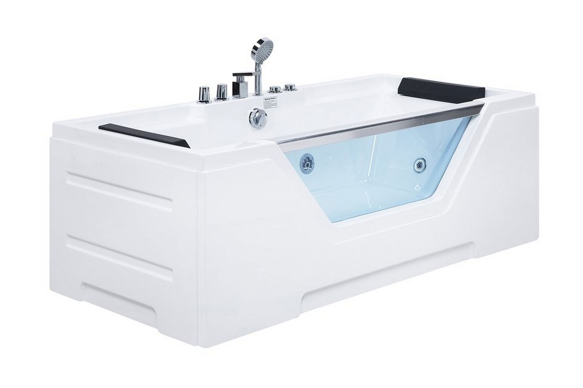 Grenada Bubbelbadkar 170 cm - Vit