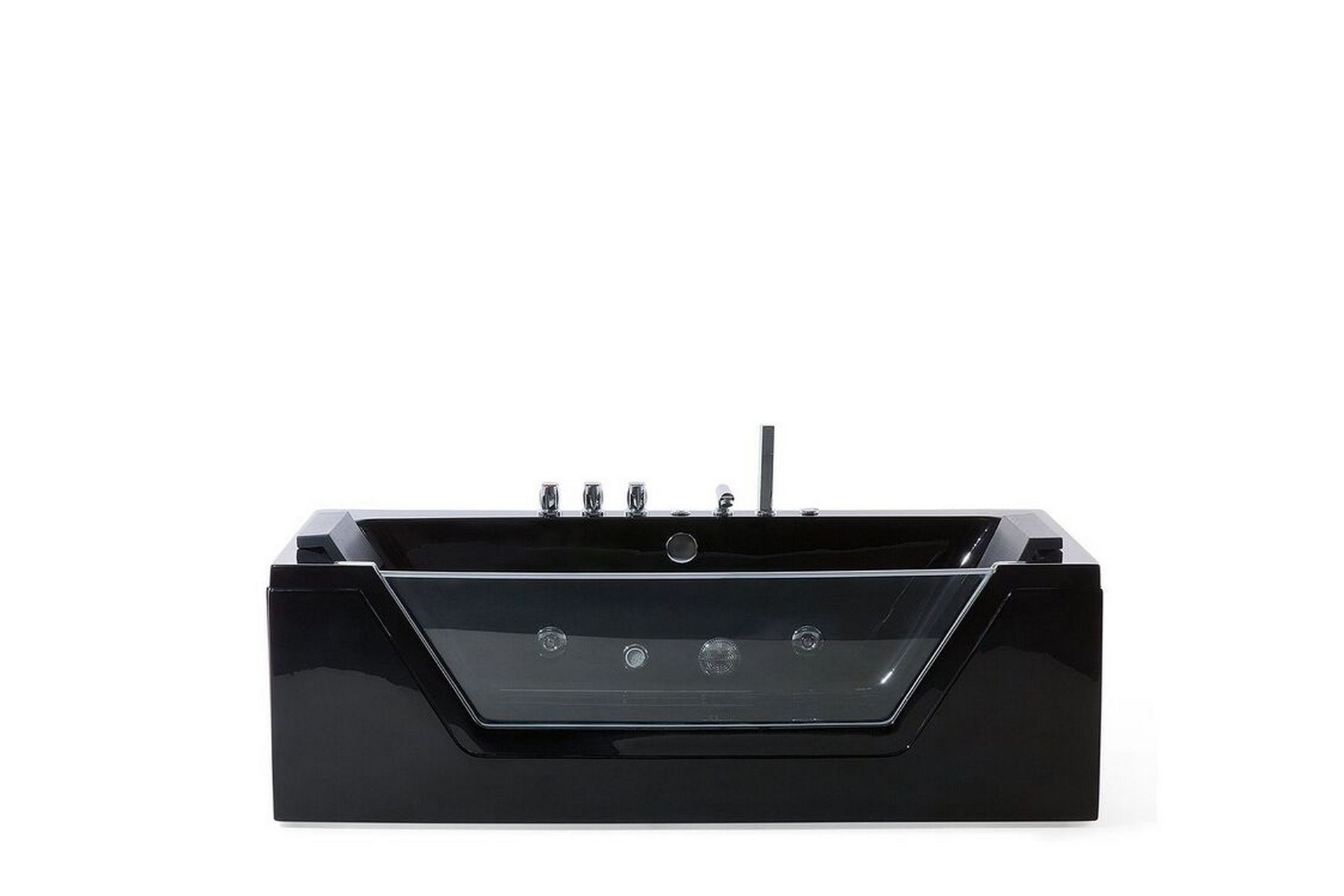 Wondah Bubbelbadkar LED-belysning 150 cm - Svart